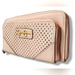 Jessica Simpson Blush Pink Double Zip Wallet